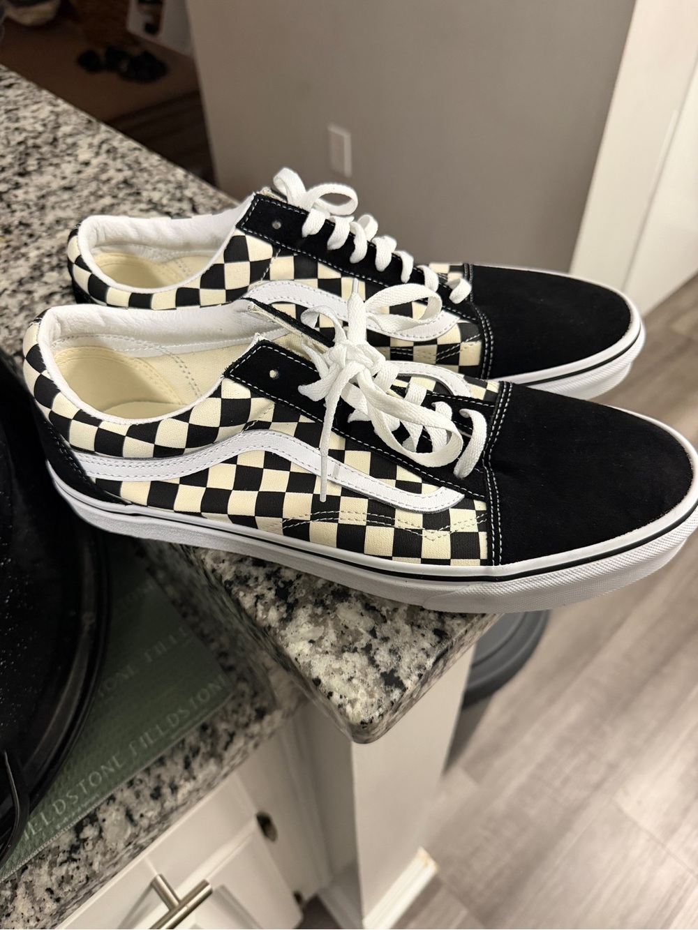Brand new never worn (without box) 
Vans Old Skool Checkerboard Sneakers